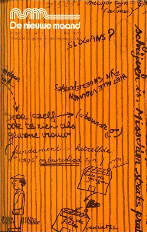 Omslag van het themanummer over emancipatie van De Nieuwe Maand, 1972