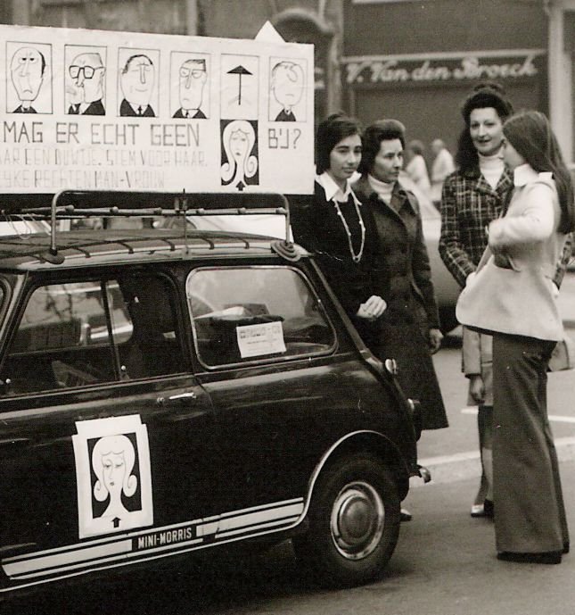 Stem vrouw-actie van PAG Mechelen, 1971 (collectie AVG-Carhif)