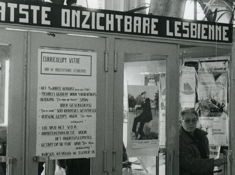 Vrouwendag in de Vooruit in Gent, 11 november 1985 (foto Riet Lacres, detail)