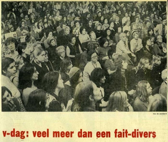 Verslag van de eerste Vrouwendag in De bond, 1972 (collectie AVG-Carhif, detail)